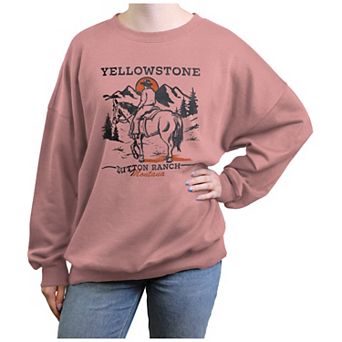Juniors' Yellowstone Horse Ride Graphic Fleece