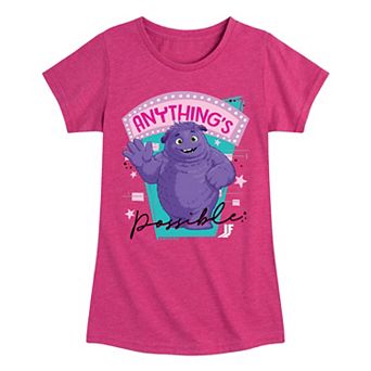 Girls 7-16 IF Movie Blue Anythings Possible Graphic Tee