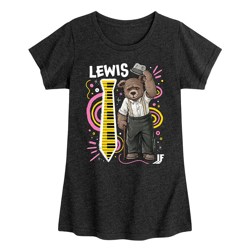UPC 198317000087 product image for Girls 7-16 IF Movie Lewis Graphic Tee, Girl's, Size: XL (14/16), Grey Black | upcitemdb.com