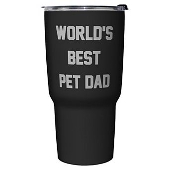 World's Best Pet Dad Graphic Travel Mug