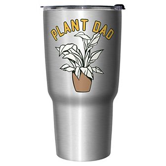 Plant Dad Flowerpot Graphic Travel Mug