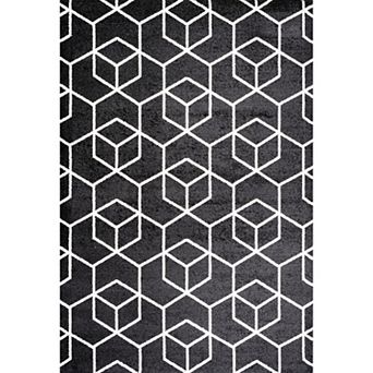 Tumbling Blocks Modern Geometric Area Rug