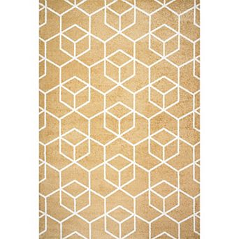 Tumbling Blocks Modern Geometric Area Rug