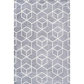 Tumbling Blocks Modern Geometric Area Rug