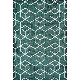 Tumbling Blocks Modern Geometric Area Rug