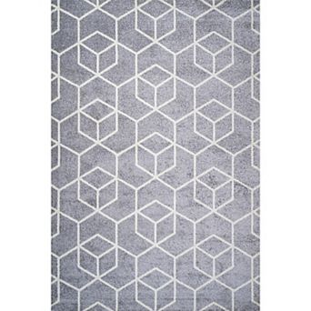 Tumbling Blocks Modern Geometric Area Rug