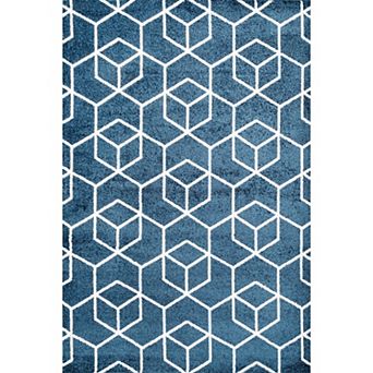 Tumbling Blocks Modern Geometric Area Rug