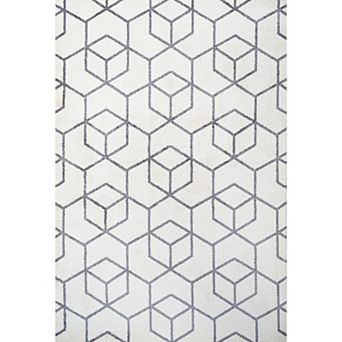 Tumbling Blocks Modern Geometric Area Rug