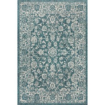 Tela Bohemian Textured Weave Floral Indoor/outdoor Area Rug