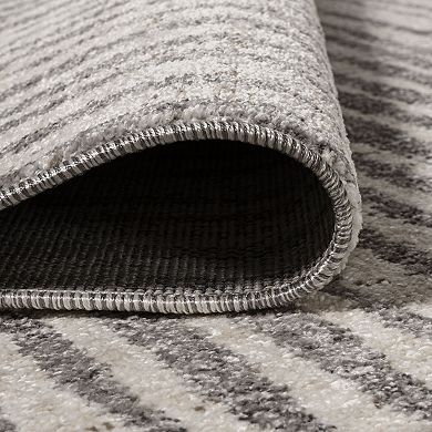 Skoura Modern Bold Stripe Area Rug