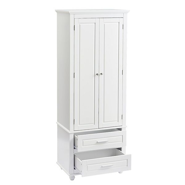 Merax Tall Storage Cabinet With Two Drawers