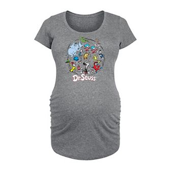 Maternity Dr. Seuss Pattern Graphic Tee