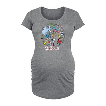 Maternity Dr. Seuss Pattern Graphic Tee