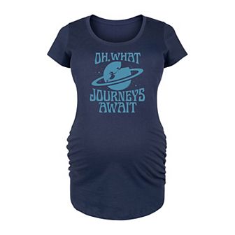 Maternity Dr. Seuss Oh What Journeys Await Graphic Tee