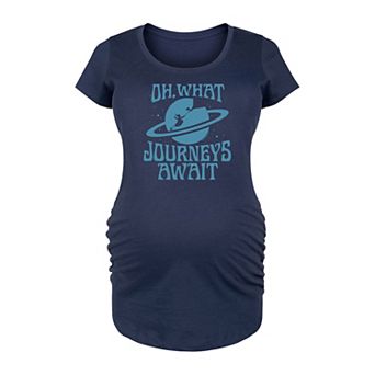 Maternity Dr. Seuss Oh What Journeys Await Graphic Tee