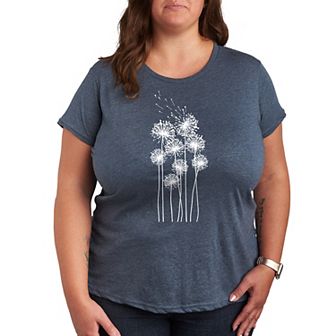Plus Tall Dandelions Graphic Tee
