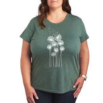 Plus Tall Dandelions Graphic Tee