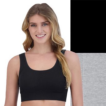 Juniors' SO® Seamless Wireless Ribbed Bralette 2-Pack SO51-027P2