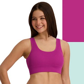 Juniors' SO® Seamless Wireless Ribbed Bralette 2-Pack SO51-027P2