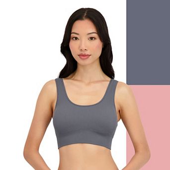 Juniors' SO® Seamless Wireless Ribbed Bralette 2-Pack SO51-027P2