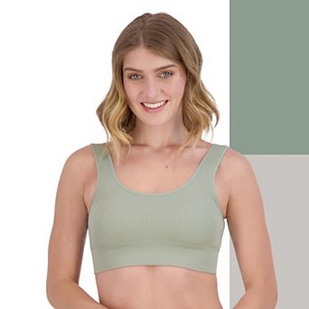 Juniors' SO® Seamless Wireless Ribbed Bralette 2-Pack SO51-027P2