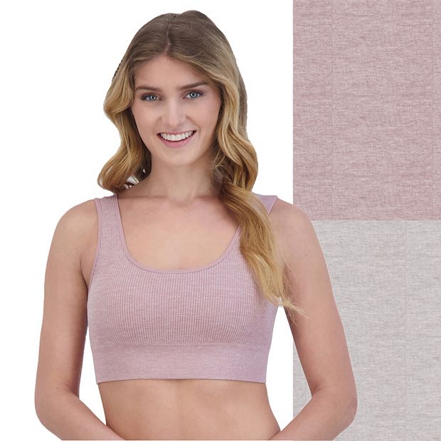 Juniors' SO® Seamless Wireless Ribbed Bralette 2-Pack SO51-027P2