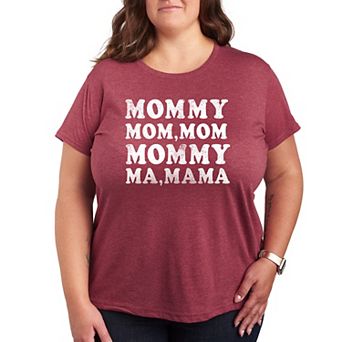 Plus Mom Repeat Graphic Tee