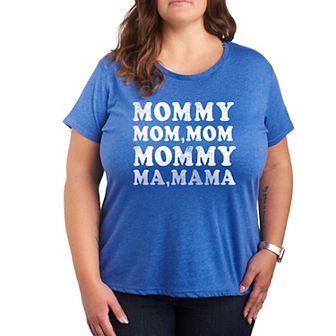 Plus Mom Repeat Graphic Tee