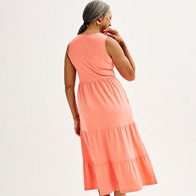 Women's Croft & Barrow Embroidered Tank Dress