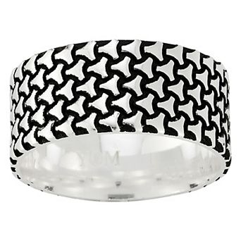 Menster Sterling Silver Oxidized Band Ring