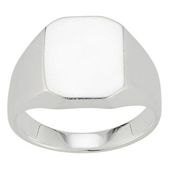 Menster Sterling Silver Square Signet Ring
