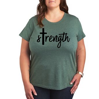 Plus Strength Cross Graphic Tee