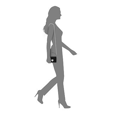 N by Nina M-Amour Rhinestone Heart Clutch