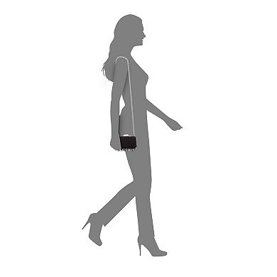 N by Nina M-Dollie Rhinestone & Fringe Clutch