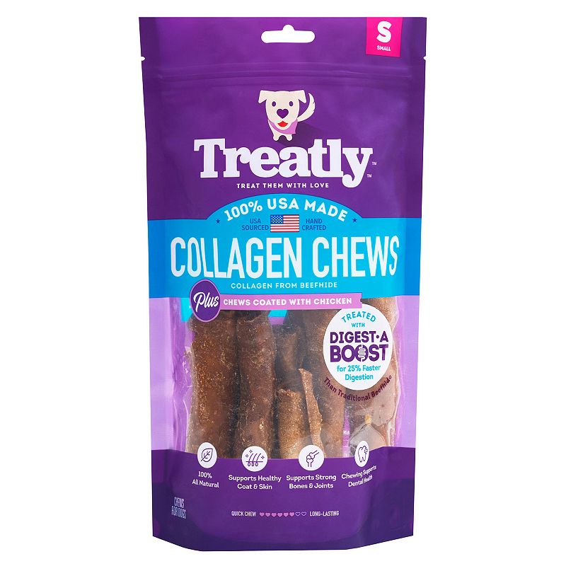 Treatly Collagen Chicken Meat Flavor Chip Rolls, Multi