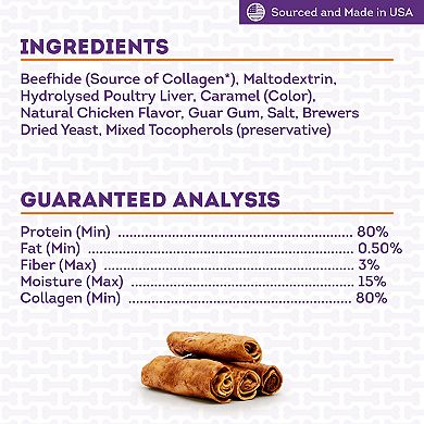Treatly Chicken Meat Flavored Collagen Rolls