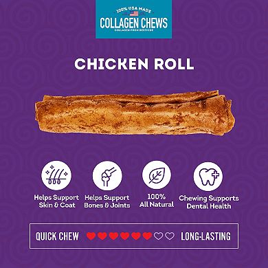 Treatly Chicken Meat Flavored Collagen Rolls