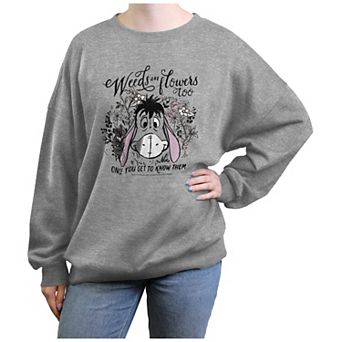 Disney's Winnie The Pooh Eeyore Weeds Are Flowers Too Juniors' Graphic Fleece