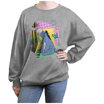 Disney's Winnie The Pooh Eeyore 90's Style Juniors' Graphic Fleece