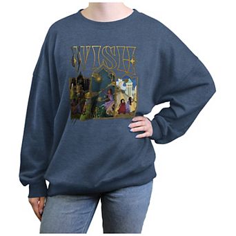 Disney's Wish Scenes-Stained Glass Juniors' Graphic Fleece