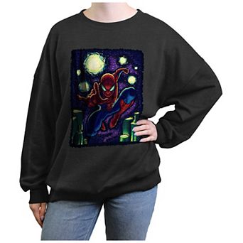 Juniors' Spider-Man Starry Night Graphic Fleece