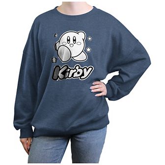 Juniors' Kirby Black And White Poster Graphic Fleece