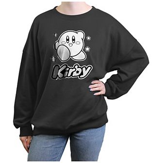 Juniors' Kirby Black And White Poster Graphic Fleece