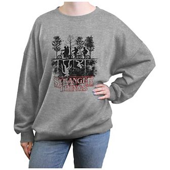 Juniors' Stranger Things Upside Down Graphic Fleece