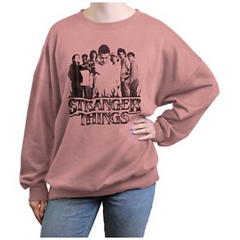 Juniors' Stranger Things Kids Group Graphic Fleece