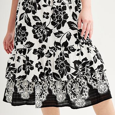 Women's Draper James Floral Jacquard Flutter Sleeve Midi Dress