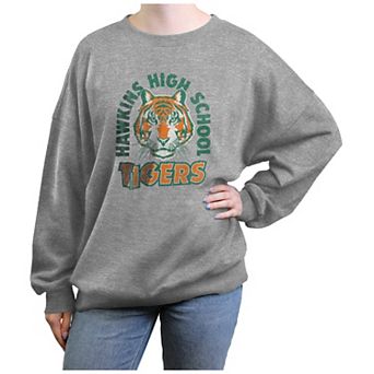 Juniors' Stranger Things Hawkins High School Tiger Graphic Fleece