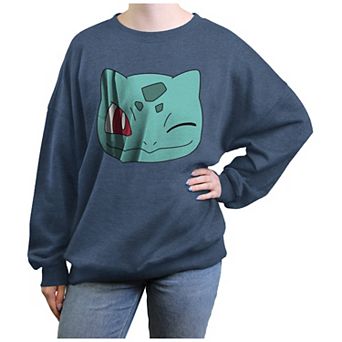 Juniors' Pokemon Bulbasaur Winking Face Graphic Fleece