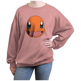 Juniors' Pokemon Charmander Smiley Face Graphic Fleece