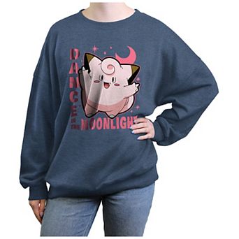 Juniors' Pokemon Clefairy Dance In The Moonlight Graphic Fleece